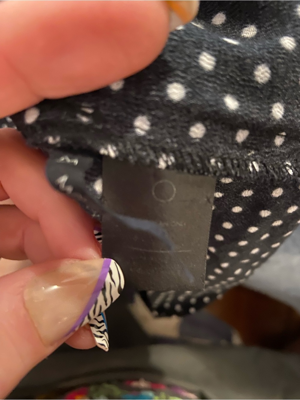 Reformation Black Mini Dress with White Polka Dots - Picture 6 of 6